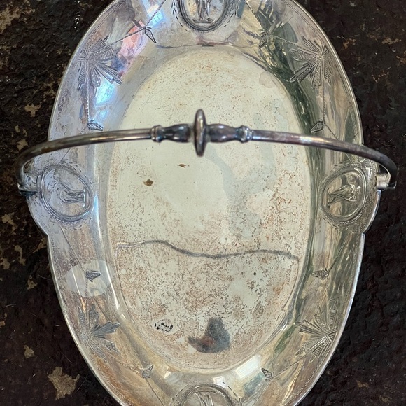 Vintage Silver Plated Serving Basket Rogers & Smith & Co - Picture 7 of 7